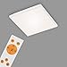 Briloner Leuchten - LED Panel, LED Deckenlampe dimmbar, rahmenlos, Farbtemperatursteuerung, inkl. Fernbedienung, 12 Watt, 1.600 Lumen, Weiß, 295x295x70mm (LxBxH)