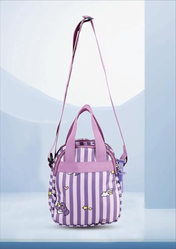 Image of PB Pearlbags Soft Crossbody Shoulder Or Hand Bag or Sling bag Water Resistant Anti Fall Stationery Storage Bag Handbag Clutch Bag Sweet Birthday Gift For 5-10 Years Children Students Girls