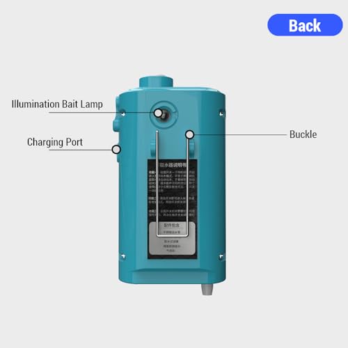 Pompe à oxygène de pêche HUIOP absorbeur eau induction éclairage LED - 8