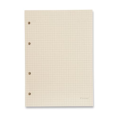 Cicero Refil Caderno Criativo Argolado Office 40FLS Pólen 80g Quadriculado A5, 8613