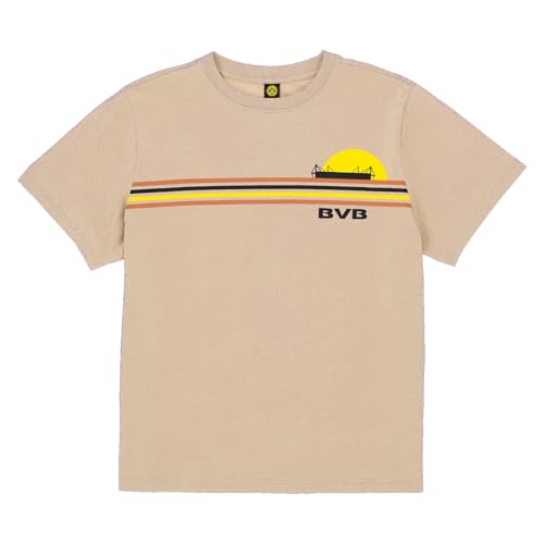 Borussia Dortmund BVB Shirt Sunrise, Beige Camiseta, XXL Unisex Adulto