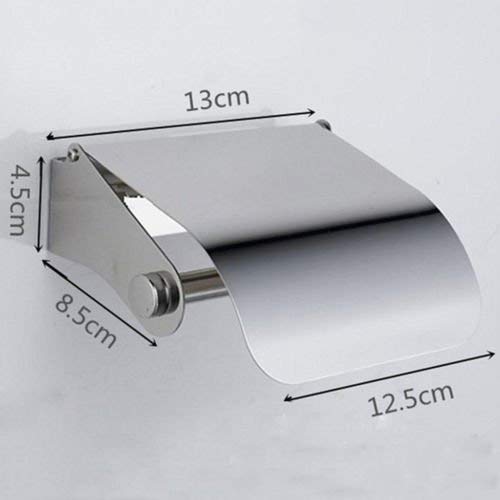 Imaashi Stainless Steel Toilet Paper Holder Anti-Rust Chrome Toilet Roll & Tissue Holder Bathroom Accessories Rack (1) 2