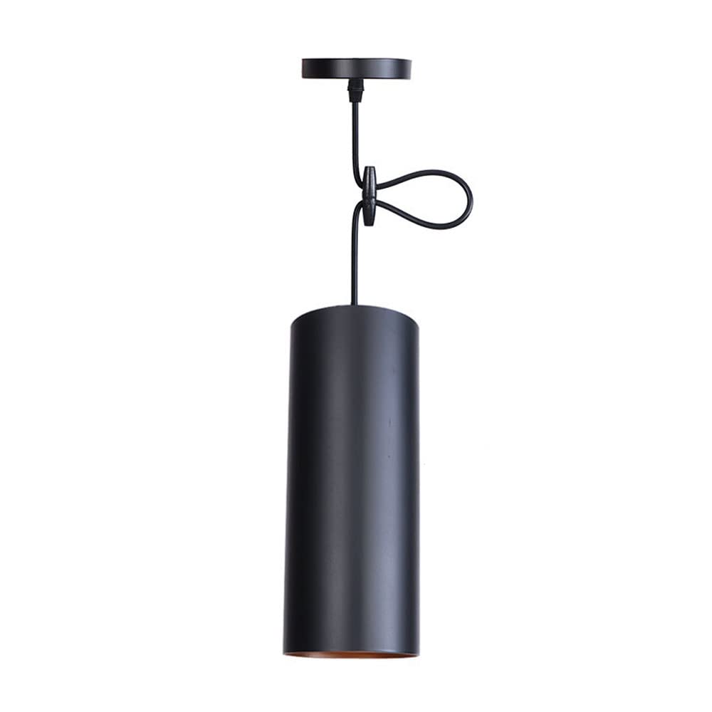 Lampe suspendue rétro en fer forgé avec lustre de luxe à tête unique