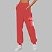 Aniywn Womens Cargo Sweatpants with Pockets 2026 Fashion Baggy High Waisted Joggers Comfy Casual Fleece Joggers Wide Leg Pant