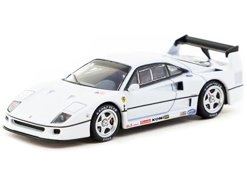 F40 White Road64 Series 1/64 Diecast Model Car by Tarmac Works T64R-076-WH