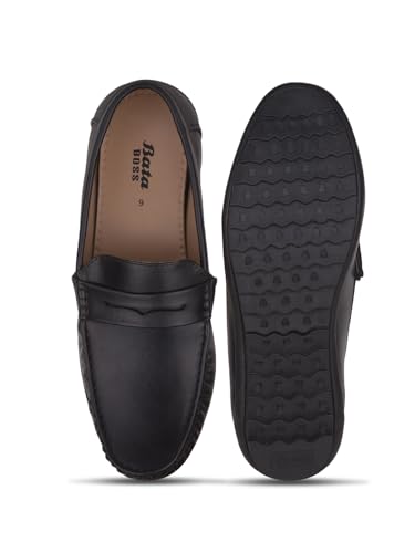 Image of Bata Men's Slip-on Loafers - Black (9UK) (8516508)