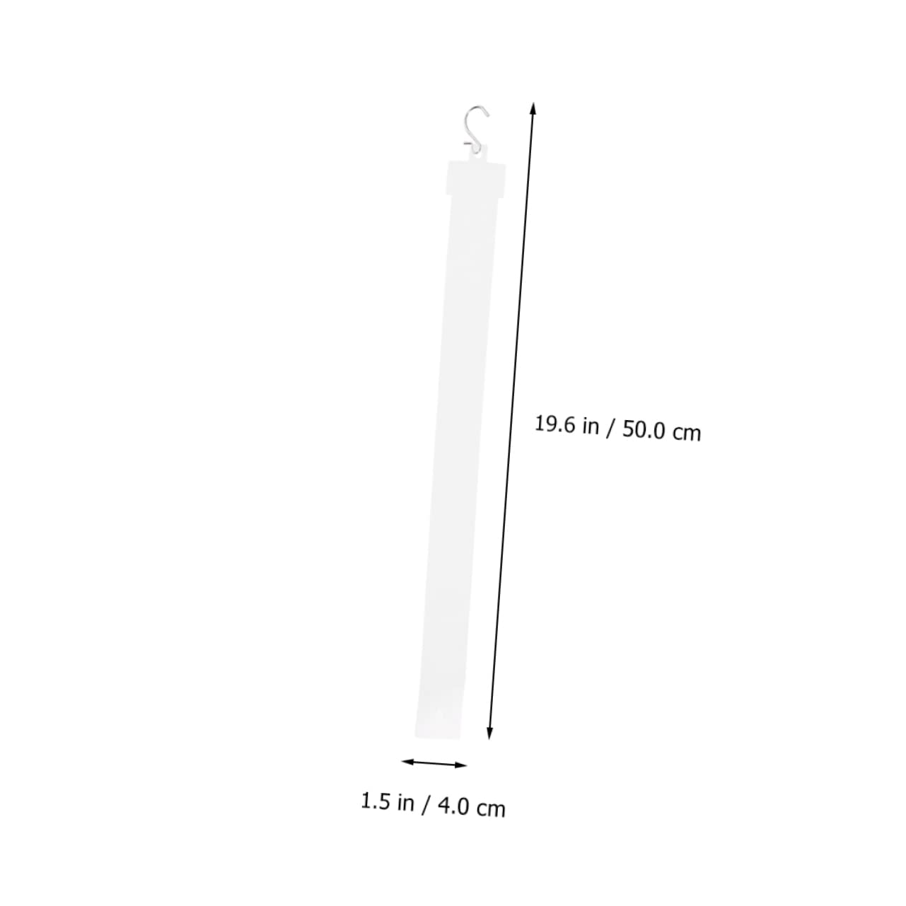 Cabilock 8pcs Station Display Strips Hanging Strips for Retail Snacks Retail Display Supermarket Hanger Holder Hanging Strips Retail Display Hooks Merchandise Hanging Strip White