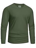Fabric: The mens long sleeve t shirt is made from premium cotton, soft, breathable and comfortable Well Made: Mens plain t shirt is no scratchy tags and the seam along the back of the neck has bias binding covering it over, to smooth it out and not l...