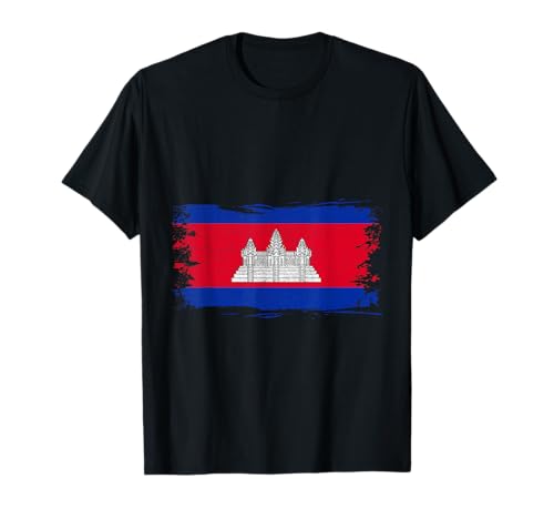 Cambodian Flag Cambodian Roots Cambodian Pride Cambodia T-Shirt