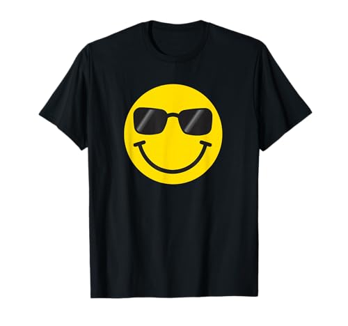 Funny Smiling Emoticon Men Women Graphic Happy Face Smile T-Shirt