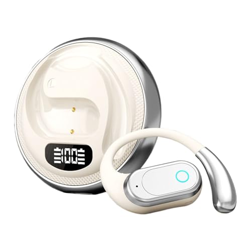 Offene -Kopfhörer, kabellos, leichte Kopfhörer mit Langer Spielzeit für Laufen, Fitnessstudio, Motorrad, Workout, Reisen