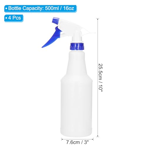 Botellas azul 500ml PATIKIL de plástico oscuro con boquilla de spray ajustable pack de 4 3