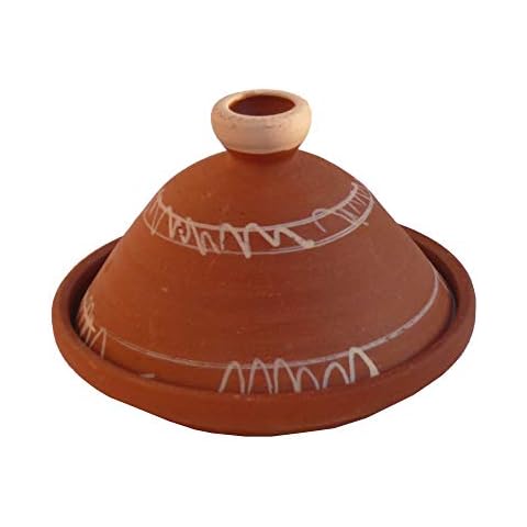 Marokkanische Tajine Berber zum Kochen unglasiert Ø 28 cm Cover