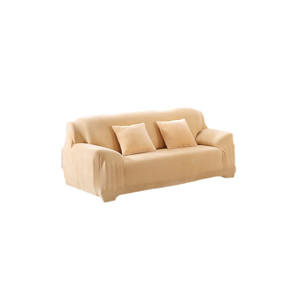 Housse de canapé épaisse en peluche élastique pour salon d'angle
