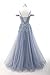 Prom Dresses for Women 2026 Lace Applique Sweetheart Tulle A-Line Evening Dresses Corset Formal Gown with Slit Mint Green Size 16