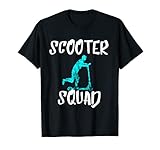 Este fantástico gráfico dice "Scooter Squad" y muestra un piloto de patadas de empuje. Es un regalo divertido para el grupo de equipos de motocicletas eléctricas y patinetes electrónicos que aman conducir con dos ruedas. Ideal para todos los que aman el patinete de 2 ruedas.