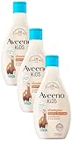 Aveeno Baby Kids Shampoo 250ml | Enriched with Soothing Oat & Shea Butter | Childrens Shampoo Developed for Your Little Superhero | Childrens Toiletries Sets (Pack of 3)