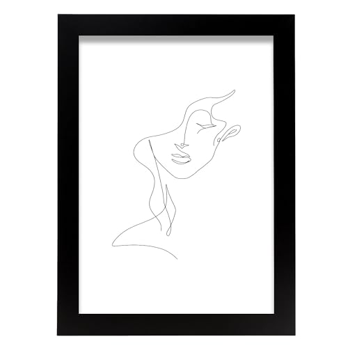 Nacnic Glorificación de la auto Lamina. En Mujer surtida Poster. Cuadros decorativos estéticos para su sala de estar, dormitorio, hogar Tamaños A4 con marcos negros