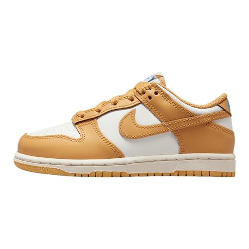 Nike Dunk Low Little Kids' Shoes (FB9108-700, Honeycomb/Sail/University Blue/Honeycomb) - Main Image