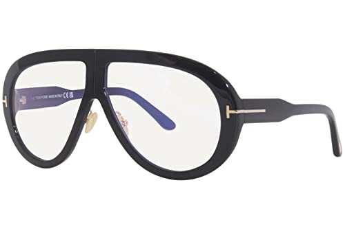 Tom Ford Unisex Adulto Troy Gafas, Shiny Black, 61