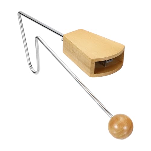 MECCANIXITY Vibraslap Percussion Instrument VibraSlap Latin Handheld Musical Instrument for Musicians Bands Studios 9.9x6.3x2.6 Inch