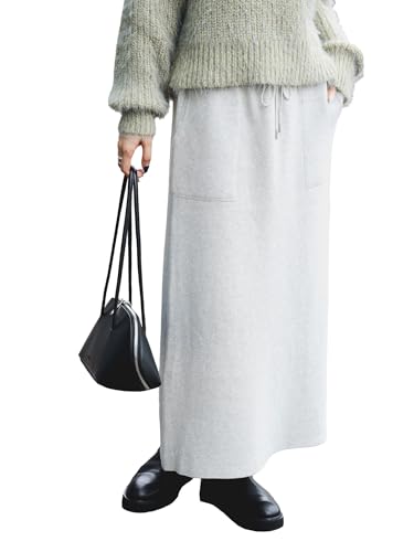 [ビームスハート] スカート スウェットライク ニットスカート レディース OATMEAL ONE SIZEのサムネイル