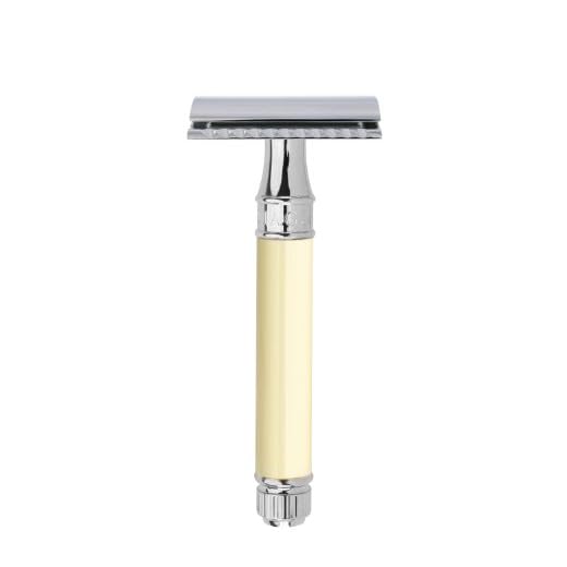 Edwin Jagger Amazon-Maniglia zigrinata Kelvin cromata Double Edge Razor di sicurezza