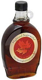 Highland Sugarworks Syrup Maple, Pure New England, Dark Amber 12 oz