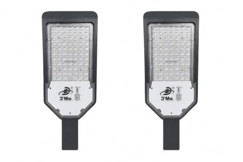 Image of D'Mak LED Street Light White Focus with Lens Waterproof IP65 for Outdoor Purposes (Pack of 2, 72W LED Street Light)