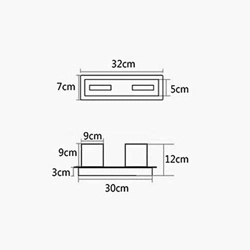 Lampe de miroir réglable avec faisceau orientable pour la vanité