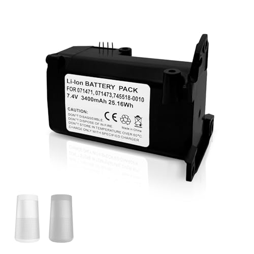Batterie compatible avec haut-parleur portable Bose Soundlink Revolve 739523-1110, 739523-1310 etc. Remplace les modèles Bose 071471, 071473, 745518-0010, etc.