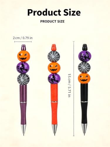ChayWillow Halloween DIY Beadable Ballpoint Pen Set, 9Pcs - image 4