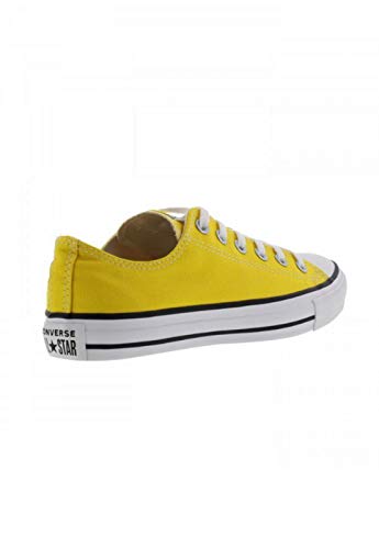 Tênis Converse Tenis Converse Chuck Taylor Allstar Amarelo Vivo/Preto/Branco Feminino Branco 35