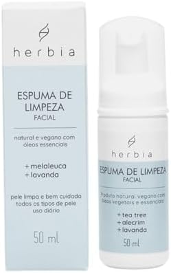 Herbia Espuma De Limpeza Facial Natural E Vegano