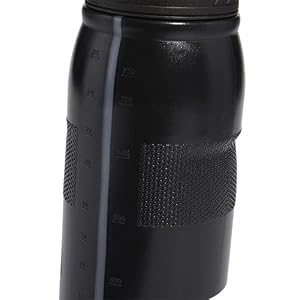 adidas 750 ML (28 oz) Stadium Refillable Plastic Sport Water Bottle, Black/White, One Size adidas 750 ML 28 oz Stadium Refillable Plastic Sport Water Bottle BlackWhite One Size