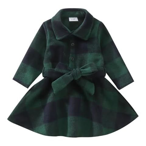 Robe à carreaux en laine pour bébés - Generic Cover