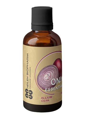 Image of Heilen Biopharm Onion (Allium cepa) Essential Oil For Hair Care, Skin Care- 50 mL Per Bottle Pack of 1