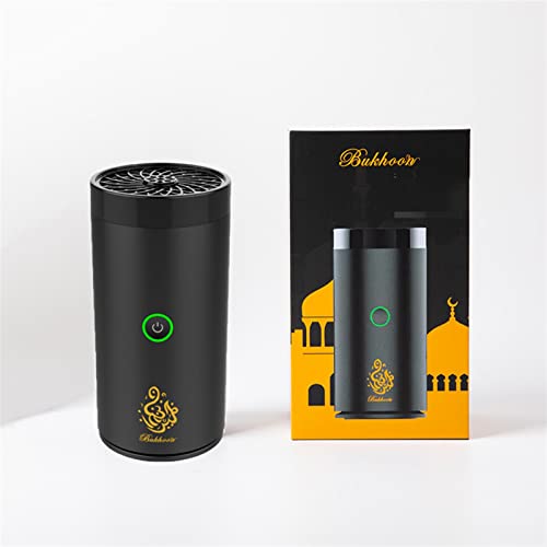 LIULIWEIFA Brûleur d'encens de Voiture électrique Rechargeable Arabe de Luxe Bakhoor Mini USB Type-C Power Charge Car Insence Bukhoor Burner,B80 Black LIULIWEIFA Brûleur d'encens de Voiture électrique Rechargeable Arabe de Luxe Bakhoor Mini USB Type-C Power Charge Car Insence Bukhoor Burner,B80 Black