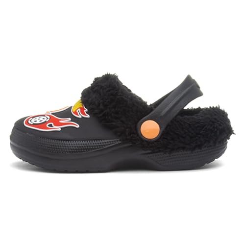 Pantoufles doublées de fourrure Hot Wheels contre les glissades des enfants actifs