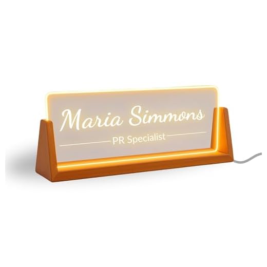 Personalized LED Name Plate