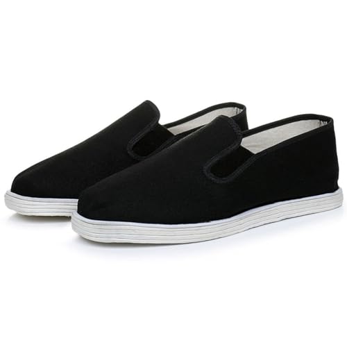 Thousand-Layer Sole Shoes/Multi-Layer Sole Shoes,Traditional Craftsmanship,Chinese Style,Comfortable Cloth Shoes(Color : Black)