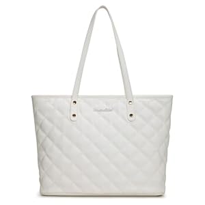 Montana West Quilted Tote Bag for Women Large Shoulder Bag Fashion Handbags with Top Zipper