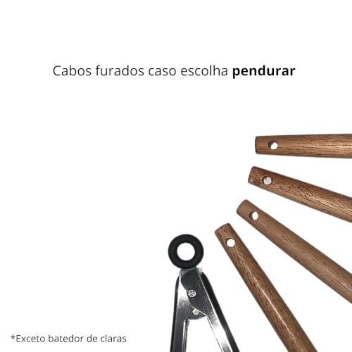 Jogo de Cozinha de Silicone 7 Peças Preto