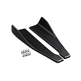 idain Pair of Car Rear Bumper Lip Diffuser Splitter, Universal Side Skirt Spoiler,Wrap Angle Protector,Bumper Lip Body Kit (Black)