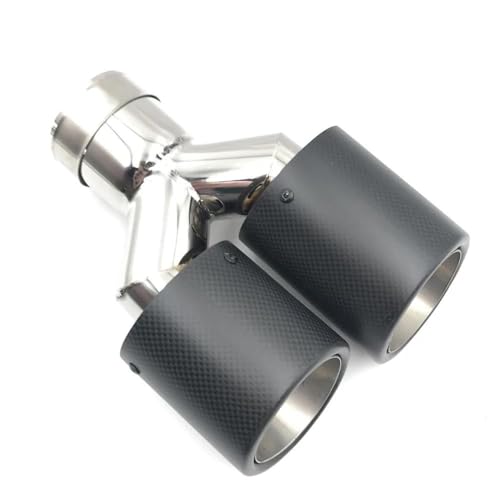 Silenciadores escape coche en fibra de carbono mate y acero inoxidable de alta gama 6