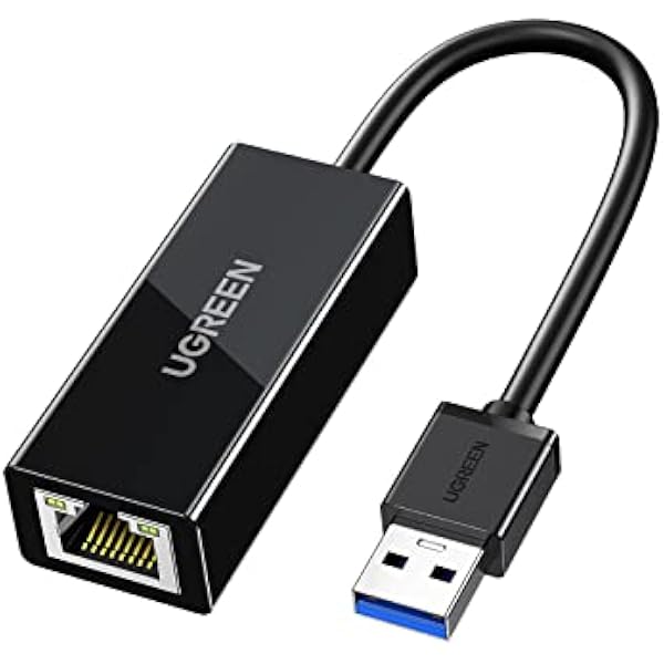 UGREEN 1000Mbps Usb 3.0 Ethernet Adapter Kompatybilny Z Mac Os Windows 10 8 7 Linux Kompatybilny Z Switch Pc Mibox Itp (Czarny)