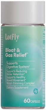 Bloating Gone – Bloat Relief & Digestive Support | Fast-Acting Water Retention & Constipation Relief | Waist Slimming, Gut Health Supplement with Digestive Enzyme & Herbal Extract – 60 Capsules