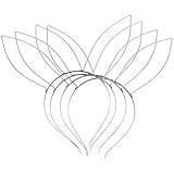 Facile da realizzare: compatibile con diverse acconciature, per creare look alla moda con facilità, fascia per capelli neutra per decorazioni, cerchio per fascia per materiali fai da te