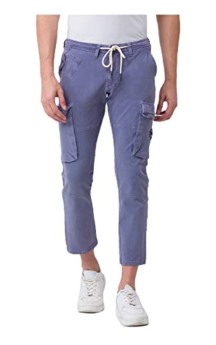Image of Spykar Men's Mid Rise Regular Fit Cotton Pant (8907966888326P)