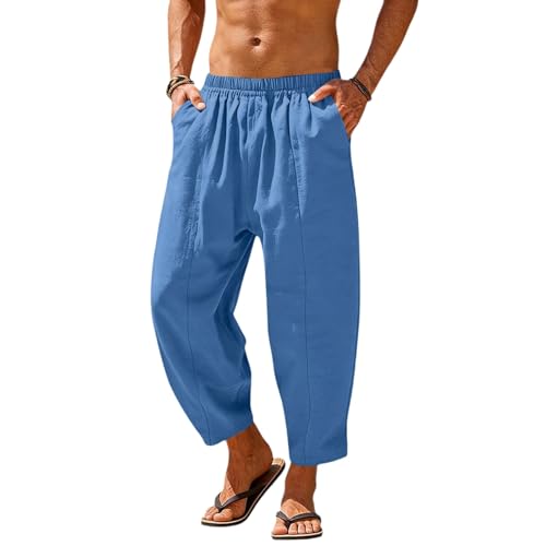 Pantalon d'été pour homme jambe droite pantalon de loisirs respirant
